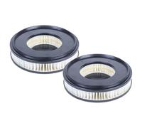 vhbw 2x Filtro compatible con Nilfisk VL500-35 BDF, VL 500 35L, Saltix, VL500-35 EDF, MAXXI II 35 WD aspiradora - filtro Hepa negro blanco