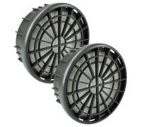 vhbw 2x Filtro compatible con Nilfisk VP300 HEPA, Alto SALTIX 10 aspiradora - filtro Hepa negro blanco