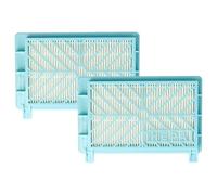 vhbw 2x Filtro compatible con Philips FC8429/02, FC8429, FC8428/02, FC8610, FC8428, FC8408 aspiradora - filtro Hepa negro blanco