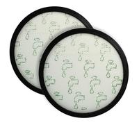 vhbw 2x Filtro compatible con Rowenta X-Trem Power Cyclonic RO6924EA, RO6932EA, RO6920EA aspiradora - Filtro de aire de salida, negro/blanco