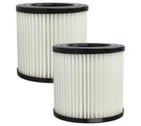 vhbw 2x Filtro compatible con Stanley SXVC20XTE aspiradora - filtro Hepa blanco