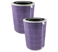 vhbw 2x filtro de aire compatible con Pro Breeze PB-P07 purificador - Filtro combi prefiltro + HEPA(H13) + carbón activo + iones de plata