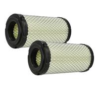 vhbw 2x Filtro de aire reemplaza Perkins 26510364 para excavadora - Filtro de motor exterior