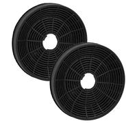 vhbw 2x filtro de carbón activado compatible con Beko HCA 62640 WH, HCB 91845 BXH, HCB 91845 BDXH, HCA 62640 BH, HCA 62540 BH campanas cocina - 16 cm