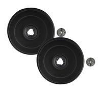 vhbw 2x filtro de carbón activado compatible con Bosch DHU662BTR/01, DHU662BTR/02, DHU662BQ/01, DHZ2701/01, DHU662B/01 campanas cocina - 2,3 cm