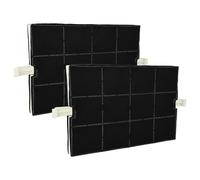 vhbw 2x filtro de carbón activado compatible con Bosch DKE965AAU, DKE965A, DKE665A, DKE115U, DKE115 A campanas cocina - 36,7 x 20,0 x 2,4 cm
