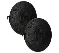 vhbw 2x filtro de carbón activado compatible con Corbero AFT90400W 94202102000 campanas cocina - 21 cm
