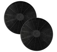 vhbw 2x filtro de carbón activado compatible con Klarstein 10030273 | 10029427, 10030001, 10030175, 10030176, 10030272 campanas cocina - 17,5 cm