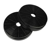 vhbw 2x filtro de carbón activado compatible con Klarstein 10034112, 10034151, 10034152, 10034301, 10035466, 10035467 campanas cocina - 17,5 cm