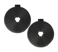 vhbw 2x filtro de carbón activado compatible con Teka DHL 985 T, DHL686T, DHX110P ISLA, DH90 ISLA, DHB60, DHB, DHB90, DHI 90 campanas cocina - 20 cm