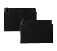 vhbw 2x filtro de carbón activado compatible con Zanussi 94249213000, 94900004000, 94249212800, 94249212900 campanas cocina - 19,5 x 13,9 x 2,2 cm
