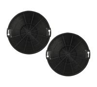 vhbw 2x filtro de carbón activado reemplaza Beko 9197059543 para campanas cocina - 15 cm
