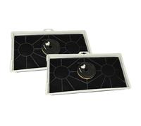 vhbw 2x filtro de carbón activado reemplaza Bosch DHZ7305, 00571854, 465577 para campanas cocina + material fijación