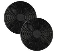 vhbw 2x filtro de carbón activado reemplaza Hanseatic CF110, 812120, K10001 para campanas cocina - 17,5 cm
