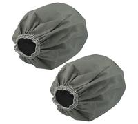 vhbw 2x filtro de tela compatible con Bosch UniversalVac 15 aspiradora industrial, aspirador húmedo/seco - Bolsa tejido, lavable gris