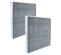 vhbw 2x filtro habitáculo reemplaza febi bilstein 32609 | para para coche - Con carbón activo