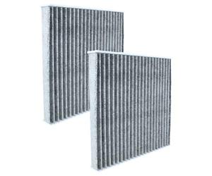 vhbw 2x filtro habitáculo reemplaza febi bilstein 32609 | para para coche - Con carbón activo