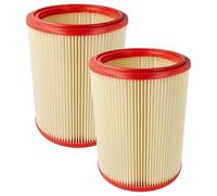vhbw 2x Filtro láminas compatible con Metabo ASA 30 L PC Inox, ASA 25 L PC aspiradora de mano