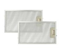 vhbw 2x Filtro metálico de grasa compatible con AEG DK9160-M, DK9160-AL, DK9190-AL, DK9160-W campana extractora - 32,5 x 19,6 x 0,85 cm metal