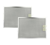 vhbw 2x Filtro metálico de grasa compatible con AEG/Electrolux DU 4161-M 94212255100 campana extractora - 38 x 28,3 x 0,9cm metal