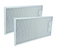 vhbw 2x Filtro metálico de grasa compatible con Bosch DHI965VGB2, LI46931, DHI965VGB, DHI965VGB1, LI48930, LI48932 campana extractora metal