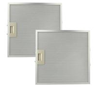vhbw 2x Filtro metálico de grasa compatible con Ikea 702.446.98, 702.447.02, 801.511.32, 802.819.11 campana extractora - 32 x 32 x 0,85cm metal