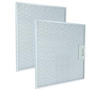 vhbw 2x Filtro metálico de grasa compatible con Neff D99T5N0GB/02, D99T6N0/02, D99T6N0/01, D99T6N0GB/02, D99T6N0GB/01 campana extractora metal