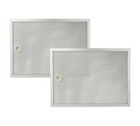 vhbw 2x Filtro metálico de grasa compatible con Rex/Electrolux CA956DEX, CA656DEX campana extractora - 31,7 x 23,25 x 0,9cm metal
