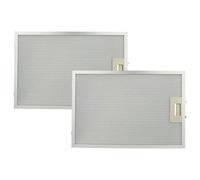 vhbw 2x Filtro metálico de grasa reemplaza Bosch 4242001260069, 742967 para campana extractora - 38,8 x 26,5 x 0,9cm metal