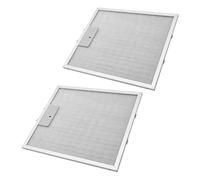 vhbw 2x Filtro metálico de grasa reemplaza IKEA 480122102168 para campana extractora - 30,4 x 26,8 x 1,2cm metal