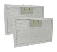 vhbw 2x Filtro metálico de grasa reemplaza Klarstein 10034877 para campana extractora aluminio, carbón activo