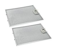 vhbw 2x filtro metálicos de grasa compatible con Balay 3BD761BP/02, 3BD761NP/02, 3BD761XP/02, 3BD764B/01 campana extractora, metal