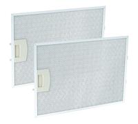vhbw 2x filtro metálicos de grasa compatible con Bosch DKE735F/02, DKE745DGB/01, DKE745F/01, DKE745G/01, DKE745K/01 campana extractora, metal