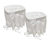 vhbw 2x Filtro micro higiénico compatible con Nilfisk T22, T30 aspiradora - Filtro de aire blanco