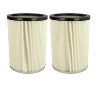 vhbw 2x Filtro plisado compatible con Kärcher NT 801 B1, NT 801 B1 S, NT 80/1 B1 M S, NT 993 I aspiradora - blanco