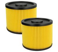 vhbw 2x Filtro plisado compatible con Lidl Parkside PNTS 30/6 E, 30/8 E, 30/7 E, 30/8 DE, 30/7 DE aspiradora - Filtro, cartucho