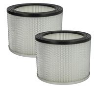 vhbw 2x Filtro plisado compatible con Rowi RAS 800/18/1 Inox aspiradora - Filtro, cartucho