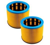 vhbw 2x Filtro plisado compatible con Starmix GS, AS, NSG, HS aspiradora - azul amarillo 7200 cm²