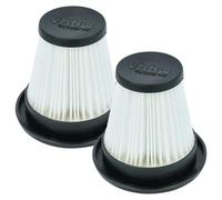 vhbw 2x Filtro plisado compatible con Stihl SEA 20 aspiradora en seco y húmedo - negro blanco