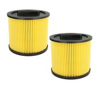 vhbw 2x Filtro plisado compatible con Thomas Hobby 1000, Vac aspiradora - amarillo negro lavable