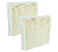 vhbw 2x Filtro plisado plano compatible con Bosch AdvancedVac 18V-8 aspiradora - Elemento filtrante