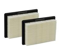 vhbw 2x Filtro plisado plano compatible con Bosch EasyVac GAS 12 V 3 601 JE3 001 aspiradora - Elemento filtrante