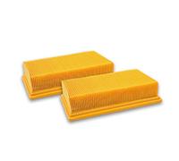 vhbw 2x Filtro plisado plano compatible con Fein Dustex 25 L aspiradora - Elemento filtrante