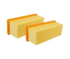 vhbw 2x Filtro plisado plano compatible con Kärcher 2501, 2501 TE, 2601, 2601 plus, 2701, 2701TE, 2801, 2801 plus, 3001, 3001 hot aspiradora - Elemento filtrante