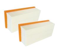 vhbw 2x Filtro plisado plano compatible con Kärcher NT 65/2 Eco | para NT 65/2 Ap Me aspiradora industrial, seco y húmedo - Elemento filtrante