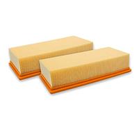 vhbw 2x Filtro plisado plano F7 compatible con Kärcher NT 65/2 Eco Tc