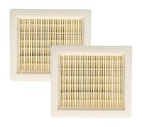 vhbw 2x Filtro plisado plano reemplaza Worx WA6078 para aspiradora - Elemento filtrante