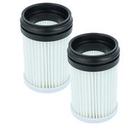 vhbw 2x Filtro reemplaza Makita 0088381546522, 199989-8 para aspiradora - filtro Hepa negro blanco