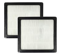vhbw 2x Filtro reemplaza Nilfisk 21983000 para aspiradora - filtro Hepa negro blanco
