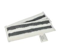 vhbw 2X Paño Limpieza Compatible con Kärcher SC 2 Deluxe EasyFix Premium Limpiador a Vapor, mopa a Vapor - Microfibra, Negro/Blanco
